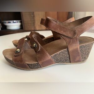 Dansko Brown Leather Strap Sandals